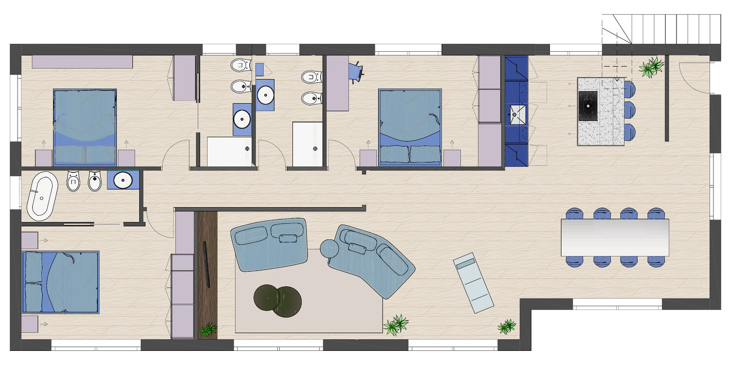 Acquamarina-Villen — Grundriss 5