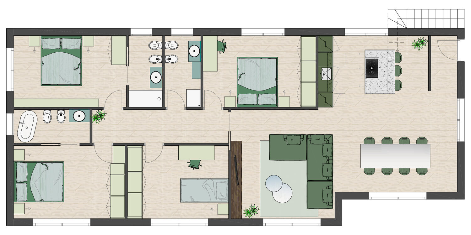 Acquamarina-Villen — Grundriss 6